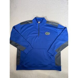 ProEdge Florida Gators Quarter Zip Pullover Blue Grey Mens 2XL NCAA Fleece